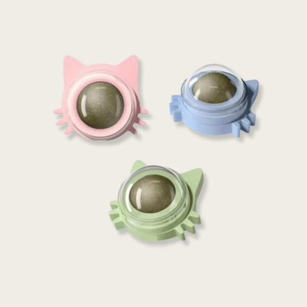 360° Rotating Balls Natural Catnip Stimulating Cat Toy - Image 10