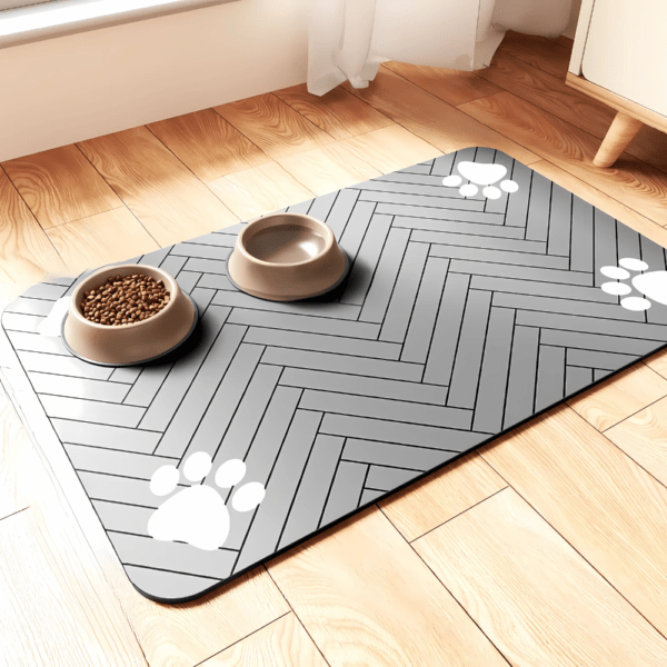 Stain Resistant Quick Dry Cat Food Mat /  Dog Food Mat - Image 3