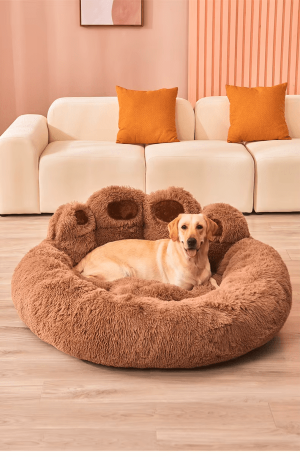 Self-Warming Bear Paw Cat Bed and Dog Bed - Image 8