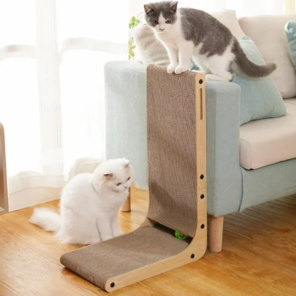 Durable L-Shape Cat Scratching Post
