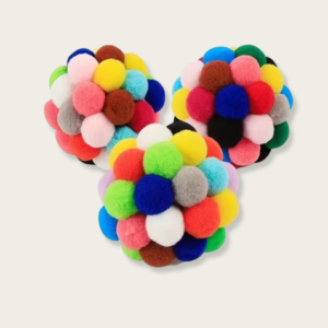 Colorful Plush Interactive Cat Toy Ball