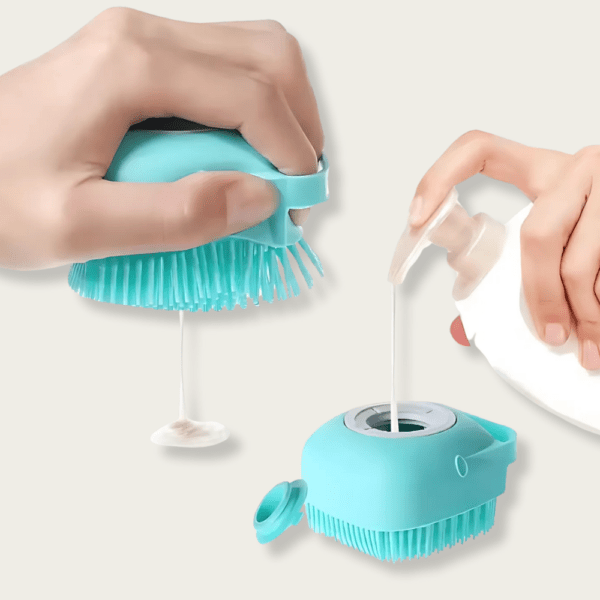 2-in-1 Shampoo Dispenser Cat Brush / Dog Brush - Image 2