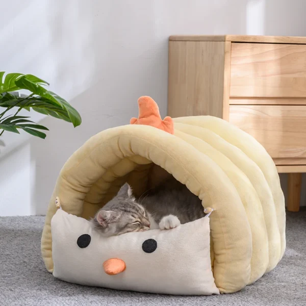 Self-Warming Cozy Dino Cat Bed and Dog Bed - Image 7