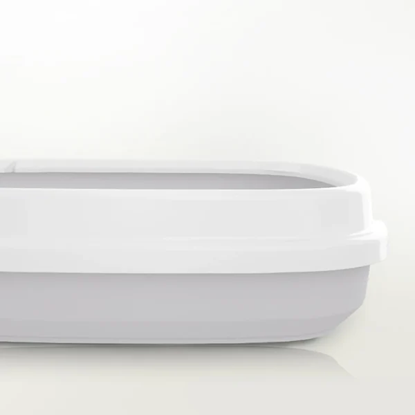 High Sided Durable Cat Litter Box with Included Scoop - Image 3