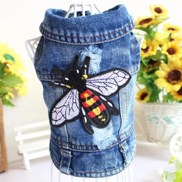 Classic Denim Vest Dog Clothes / Cat Clothes - Image 4
