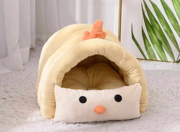 Self-Warming Cozy Dino Cat Bed and Dog Bed - Image 8