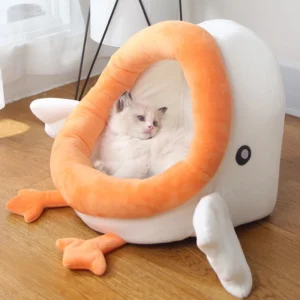 Velvet Adorable Goose Cat Bed and Cat Cave, Dog Bed