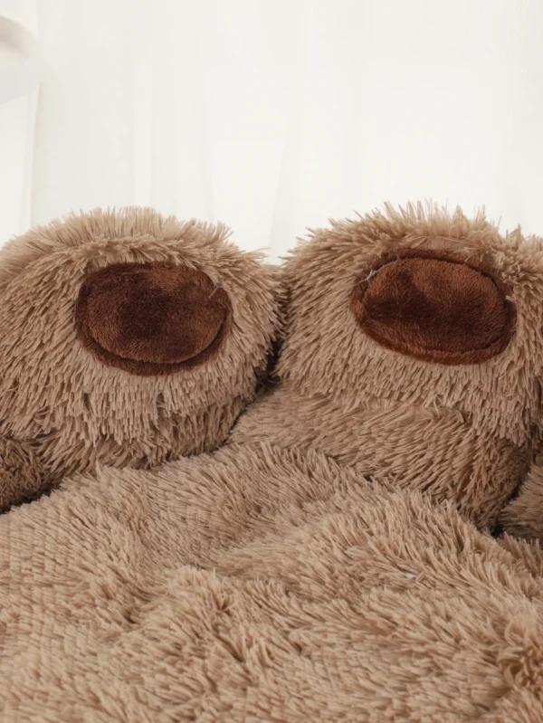 Self-Warming Bear Paw Cat Bed and Dog Bed - Image 5