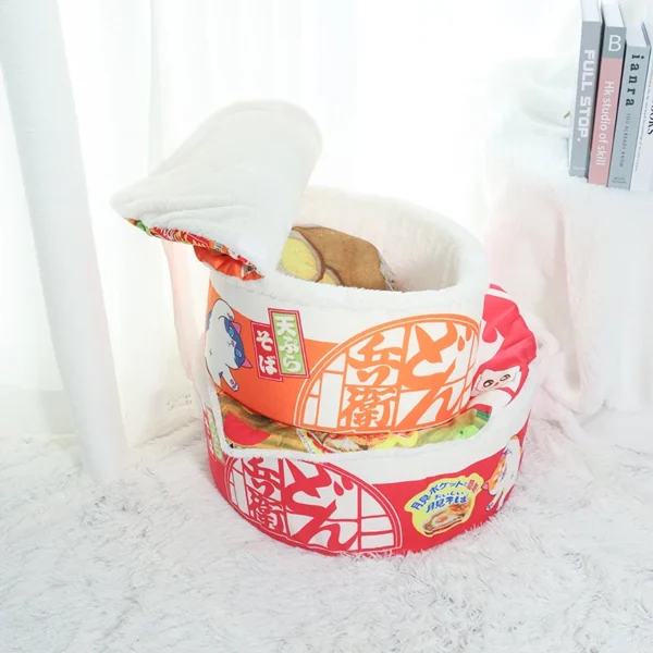 Cozy Instant Noodle Cat Bed and Cat Cave - Image 4