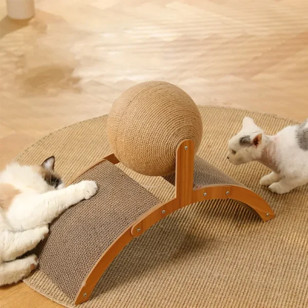 Cat Scratching Post with Large Cat Scratcher Ball - Image 5