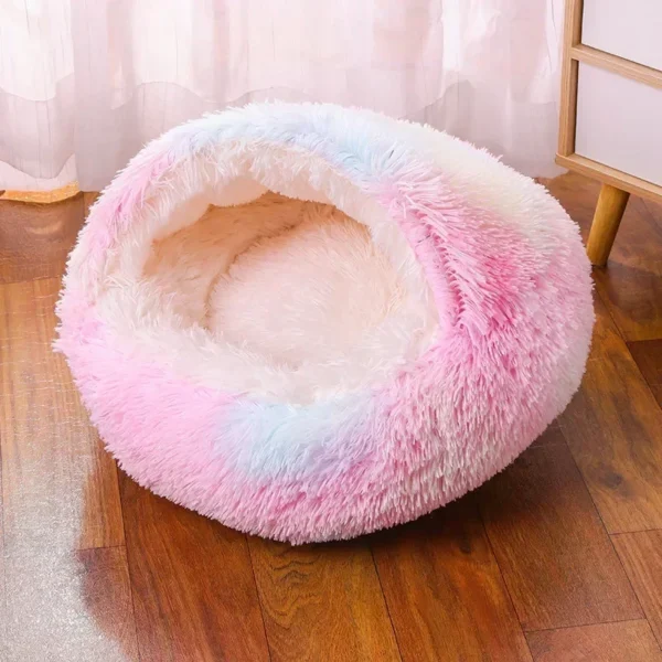 Soft and Warm Semi-enclosed Cat Bed and Dog Bed - Image 2