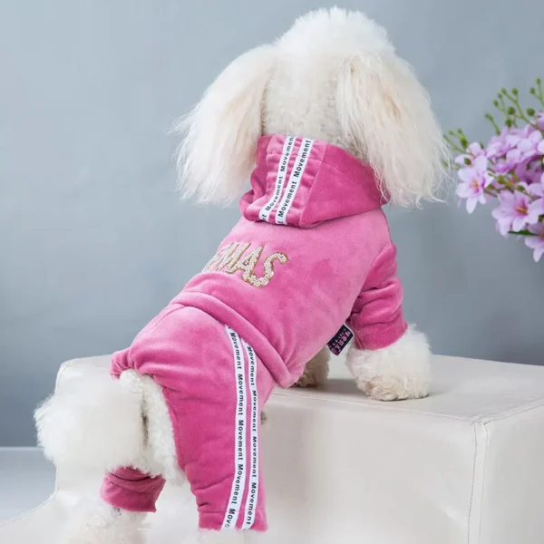 Velvet Elastic Jumpsuit Dog Clothes / Cat Clothes - Image 2