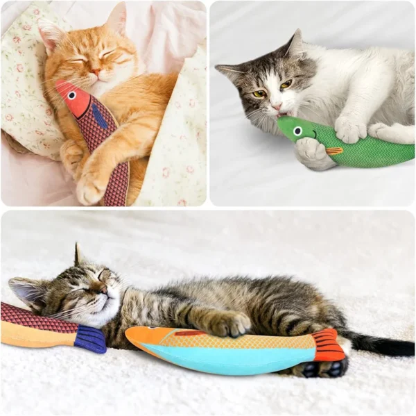 Natural Catnip Goldfish Kicker Interactive Cat Toys - Image 6