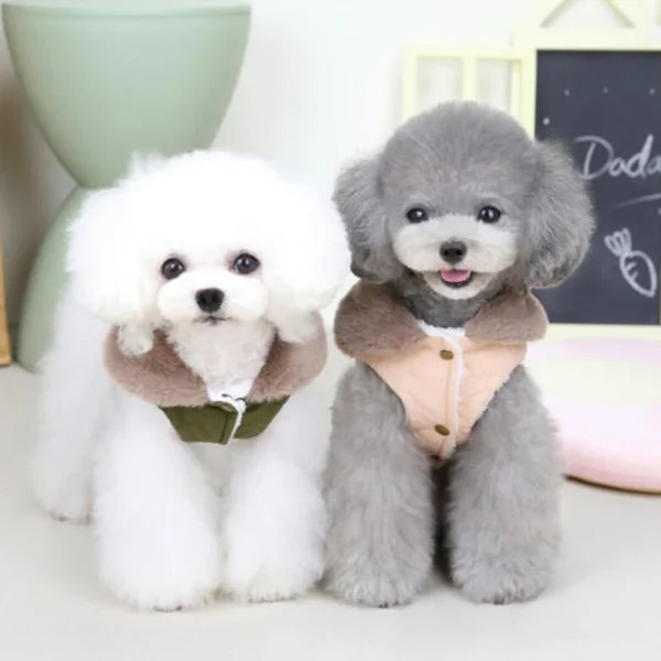 Plush Winter Dog Jacket with Fleece Lining - Image 3