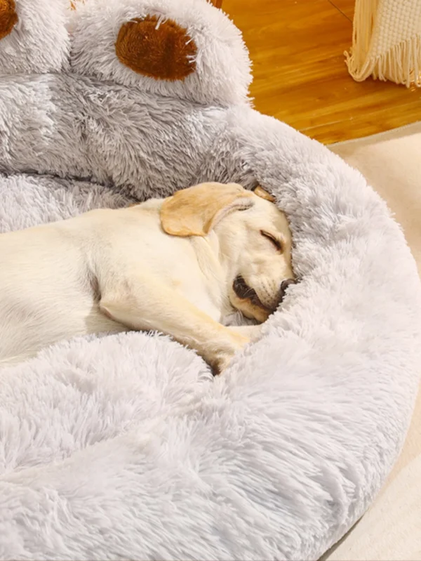 Self-Warming Bear Paw Cat Bed and Dog Bed - Image 6