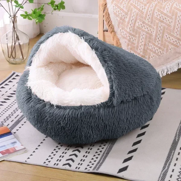 Soft and Warm Semi-enclosed Cat Bed and Dog Bed - Image 8