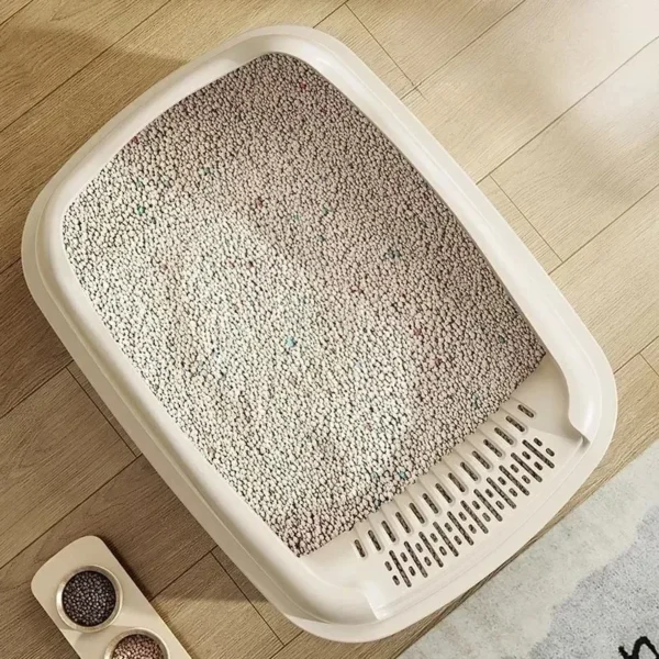 High-Sided Open-Top Cat Litter Box - Image 4