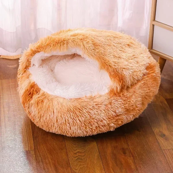 Soft and Warm Semi-enclosed Cat Bed and Dog Bed - Image 6