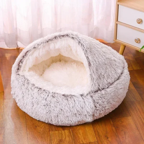 Soft and Warm Semi-enclosed Cat Bed and Dog Bed - Image 10