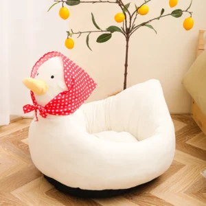 Premium Soft Velvet Duckie Dog Bed and Cat Bed