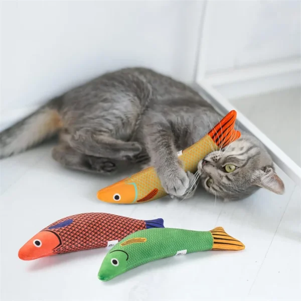 Natural Catnip Goldfish Kicker Interactive Cat Toys - Image 5