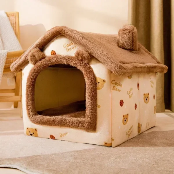 Foldable Cookie Bear Cat bed and Dog Bed