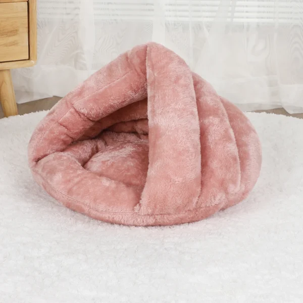 Premium Velvet Triangle Dog Bed and Cat Bed - Image 2
