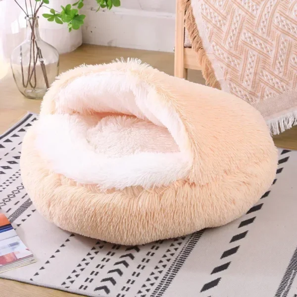 Soft and Warm Semi-enclosed Cat Bed and Dog Bed - Image 3