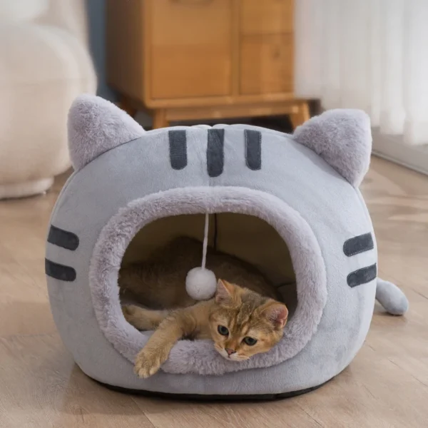 Semi-Enclosed Foldable Dog Bed and Cat Bed - Image 2