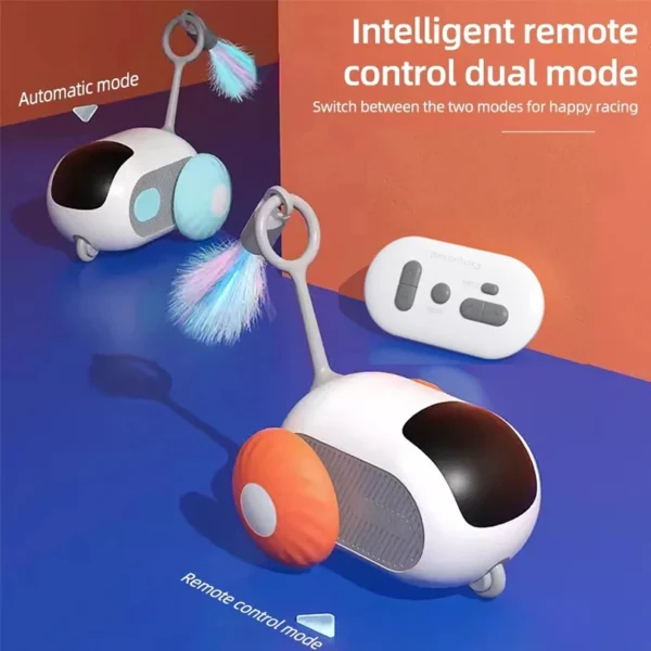 Smart Car Interactive Cat Toy Automatic and Remote - Image 3