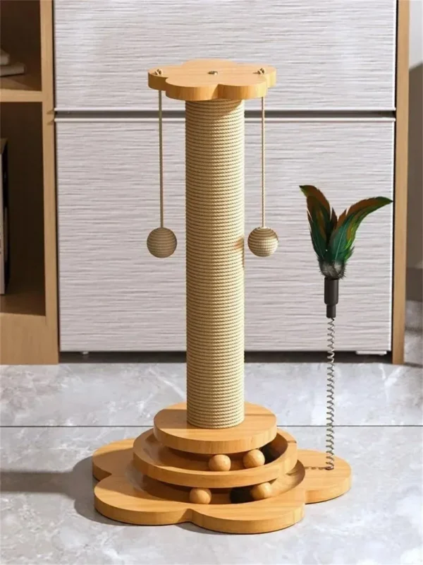 Interactive Playground Cat Scratching Post - Image 3