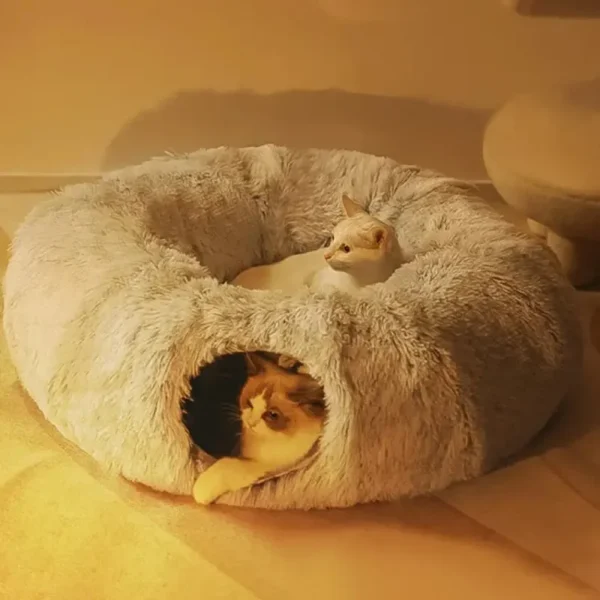 Foldable Washable Cat Tunnel, Cat Bed and Cat Cave