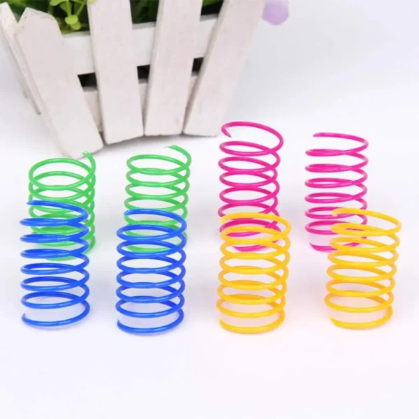 Colorful Spiral Spring Interactive Cat Toys - Image 4
