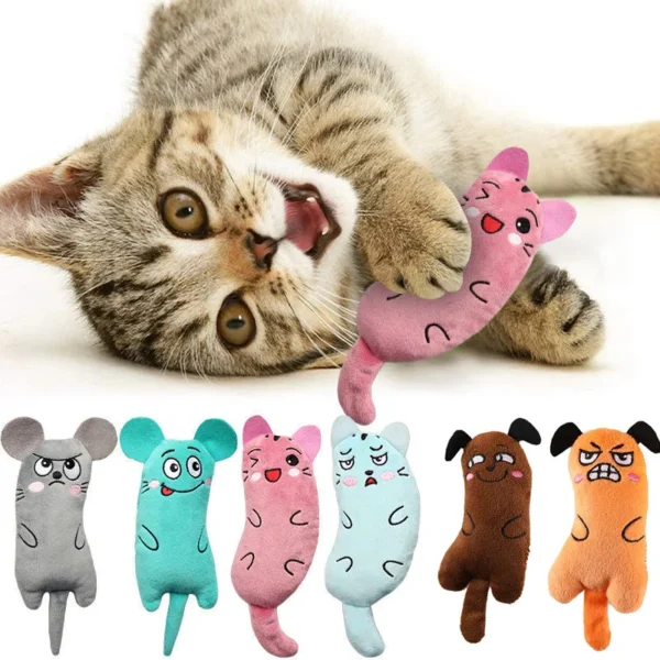 Funny Plush Companion Kicker Catnip Cat Toy - Image 2
