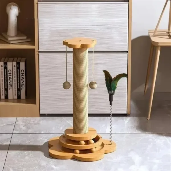 Interactive Playground Cat Scratching Post