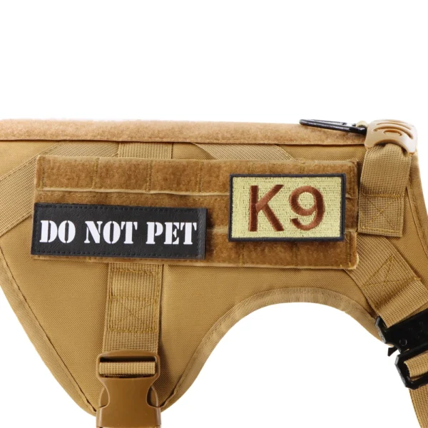 Clear and Bold Tactical K9 Patches - Image 2