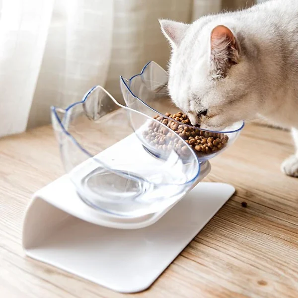 Tilted Whisker-Friendly Elevated Cat Bowls and Dog Bowls - Image 2