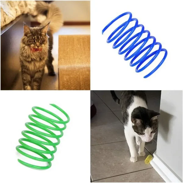 Colorful Spiral Spring Interactive Cat Toys - Image 5