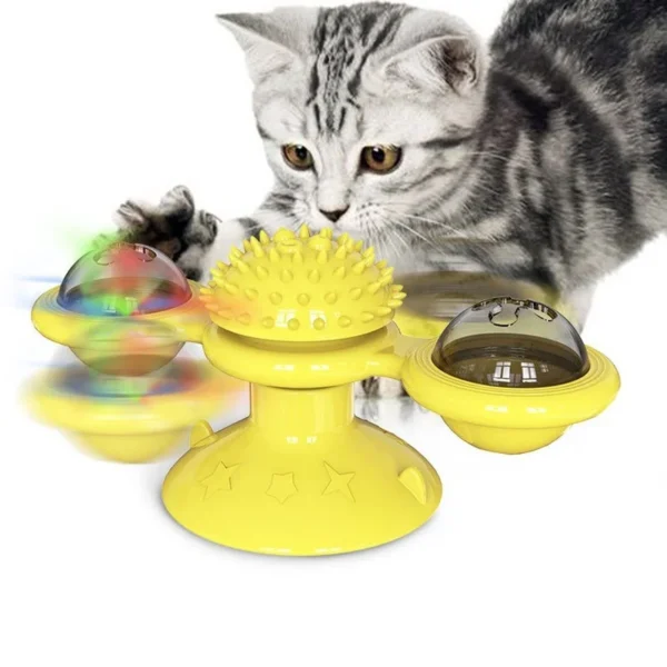 Groomer Windmill with Whirligig Interactive Cat Toy - Image 3