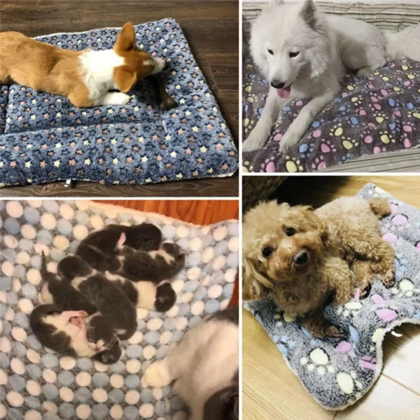Non-slip Multi-purpose Fluffy Dog Blanket and Cat Mat - Image 3