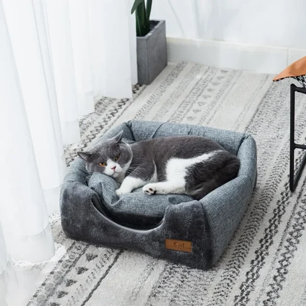 Thick Base Foldable Cat bed and Cat Cave - Image 3