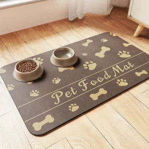 Quick Dry & Stain Resistant Cat Food Mat / Dog Food Mat