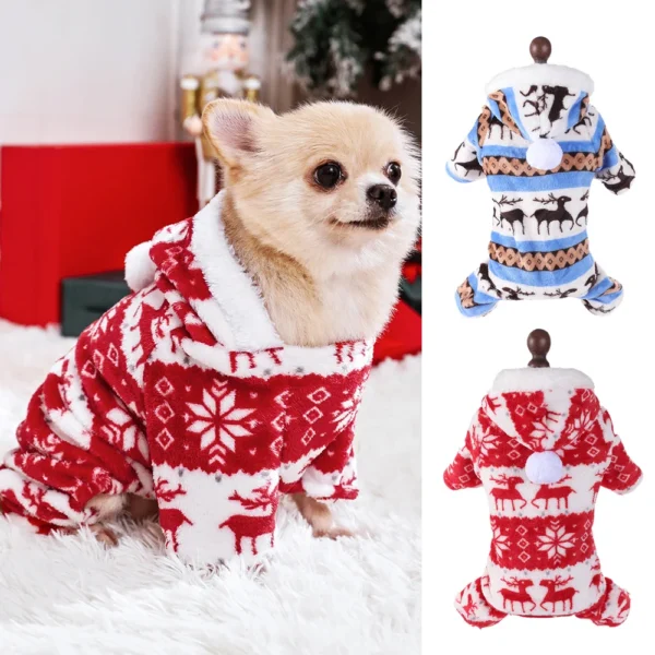 Cozy and Warm Christmas Dog Clothes / Cat Clothes - Image 2
