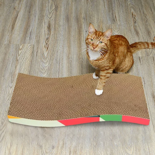 Durable Corrugated Cardboard Cat Scratcher Board - Image 2