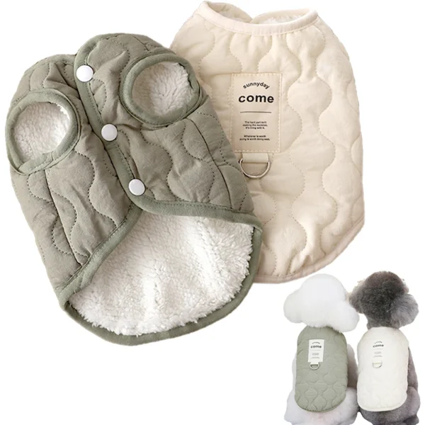 Comfortable Fit Winter Vest, Dog Clothes / Cat Clothes - Image 2