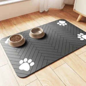 Stain Resistant Quick Dry Cat Food Mat / Dog Food Mat