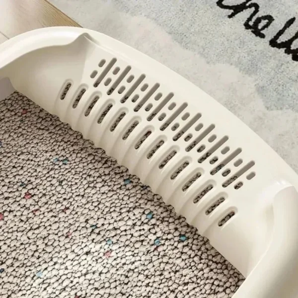High-Sided Open-Top Cat Litter Box - Image 3