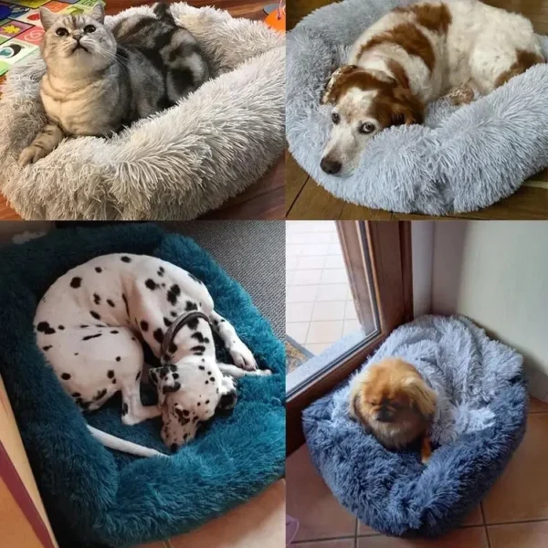 Enhanced Comfort Plush Cat Bed or Dog Bed - Image 13