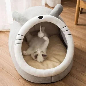 Soft Velvet Cozy Bunny Cat Bed and Cat Cave, Dog Bed