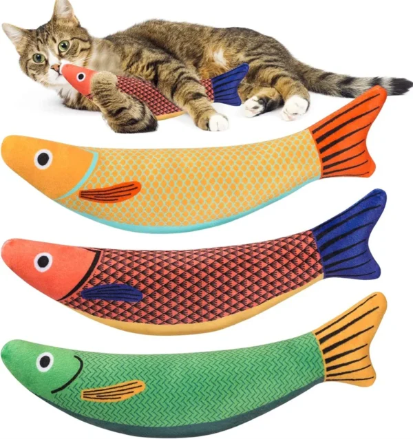 Natural Catnip Goldfish Kicker Interactive Cat Toys - Image 4